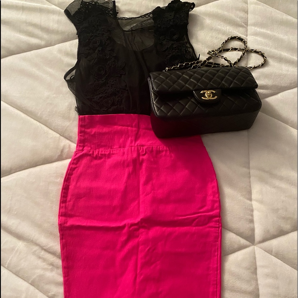 Hot Pink Windsor Skirt - Office to Happy Hour